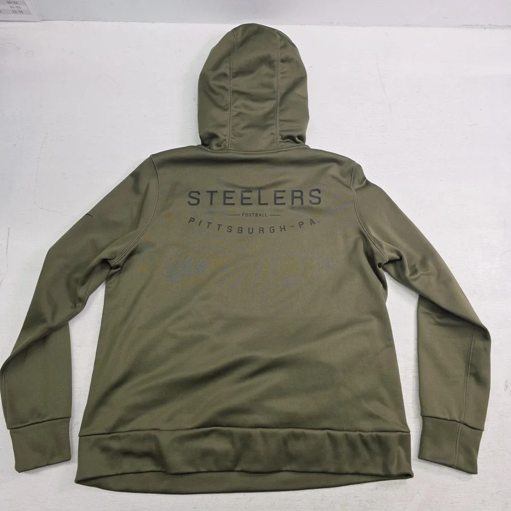 Nike Hoodie Green Pittsburgh Steelers Military Salute To Service Youth Boys Sz L